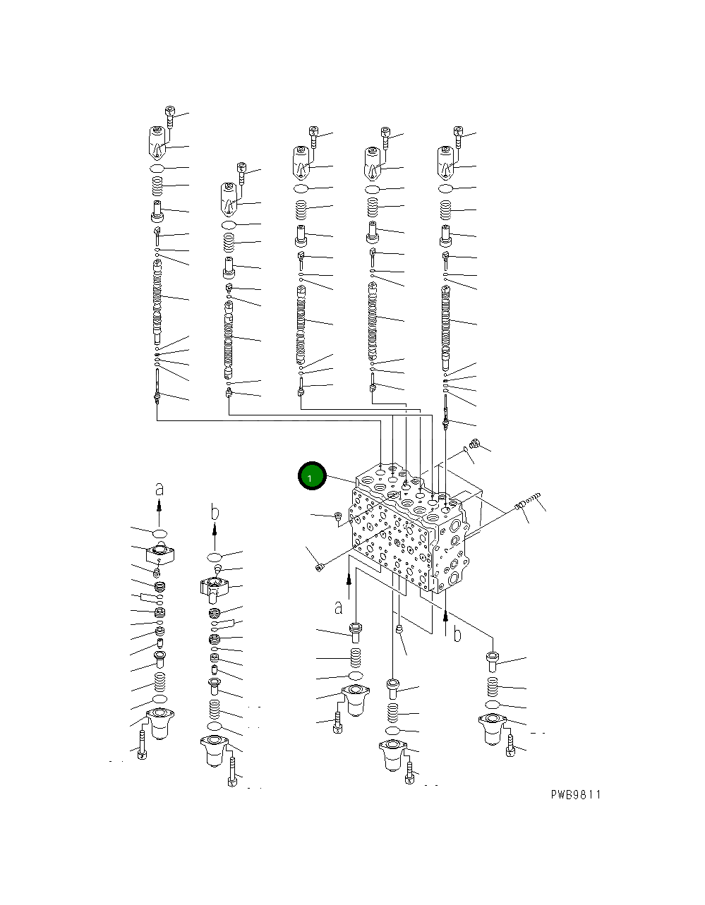 Управляющий клапан 723-47-13405 Komatsu