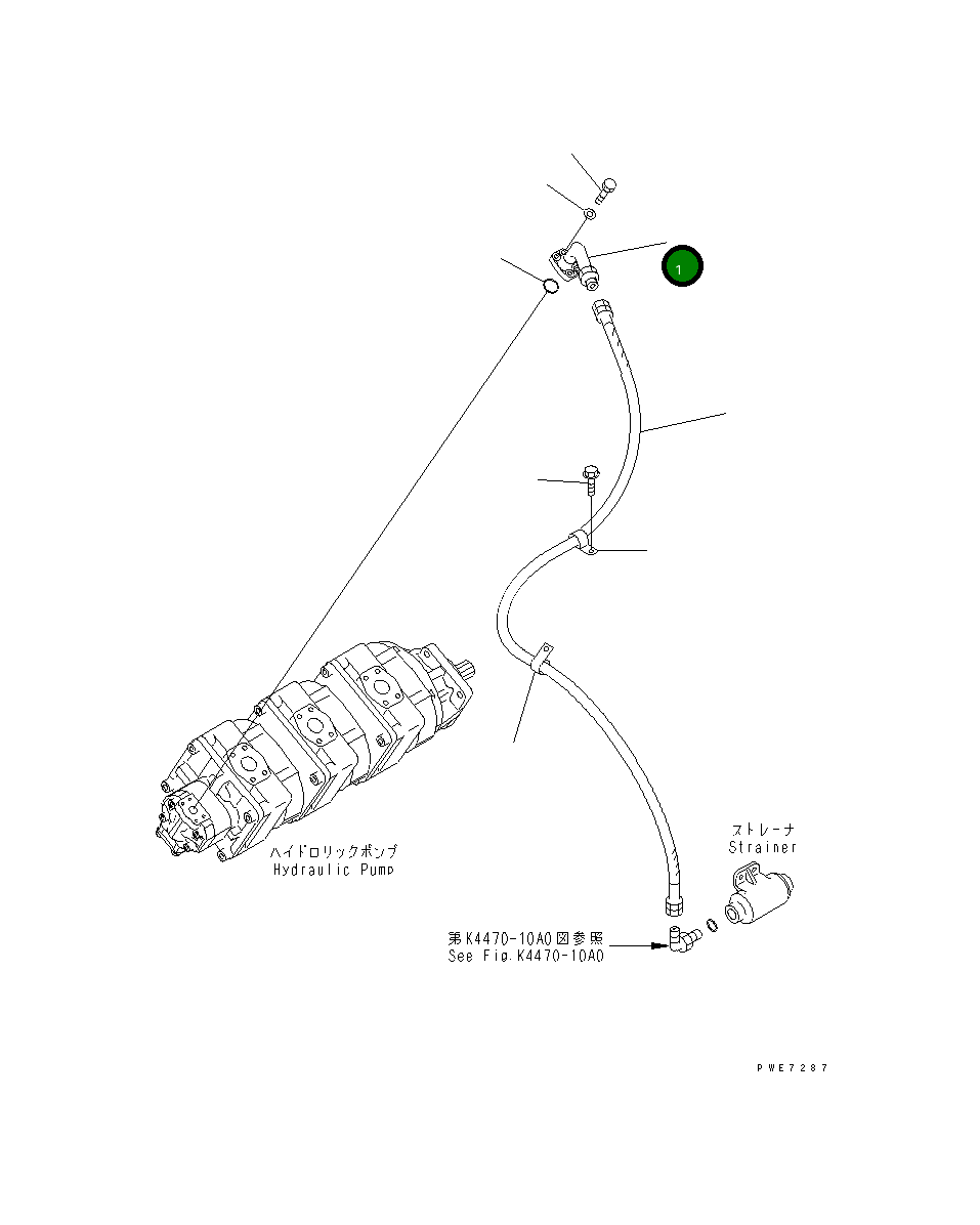 Трубка 426-43-27170 Komatsu