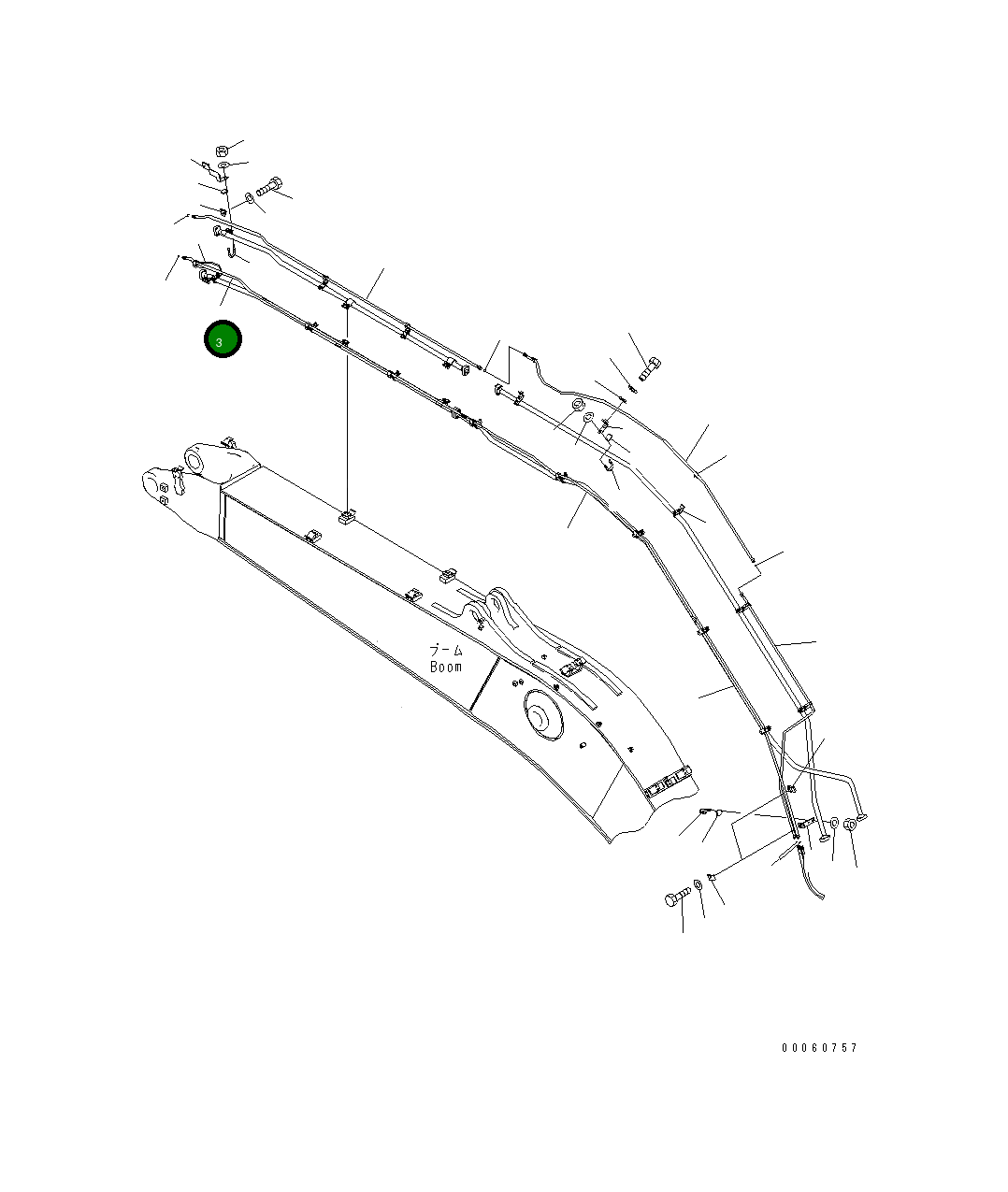 Трубка 208-62-75233 Komatsu