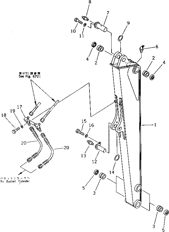 Трубка 20R-943-1130 Komatsu