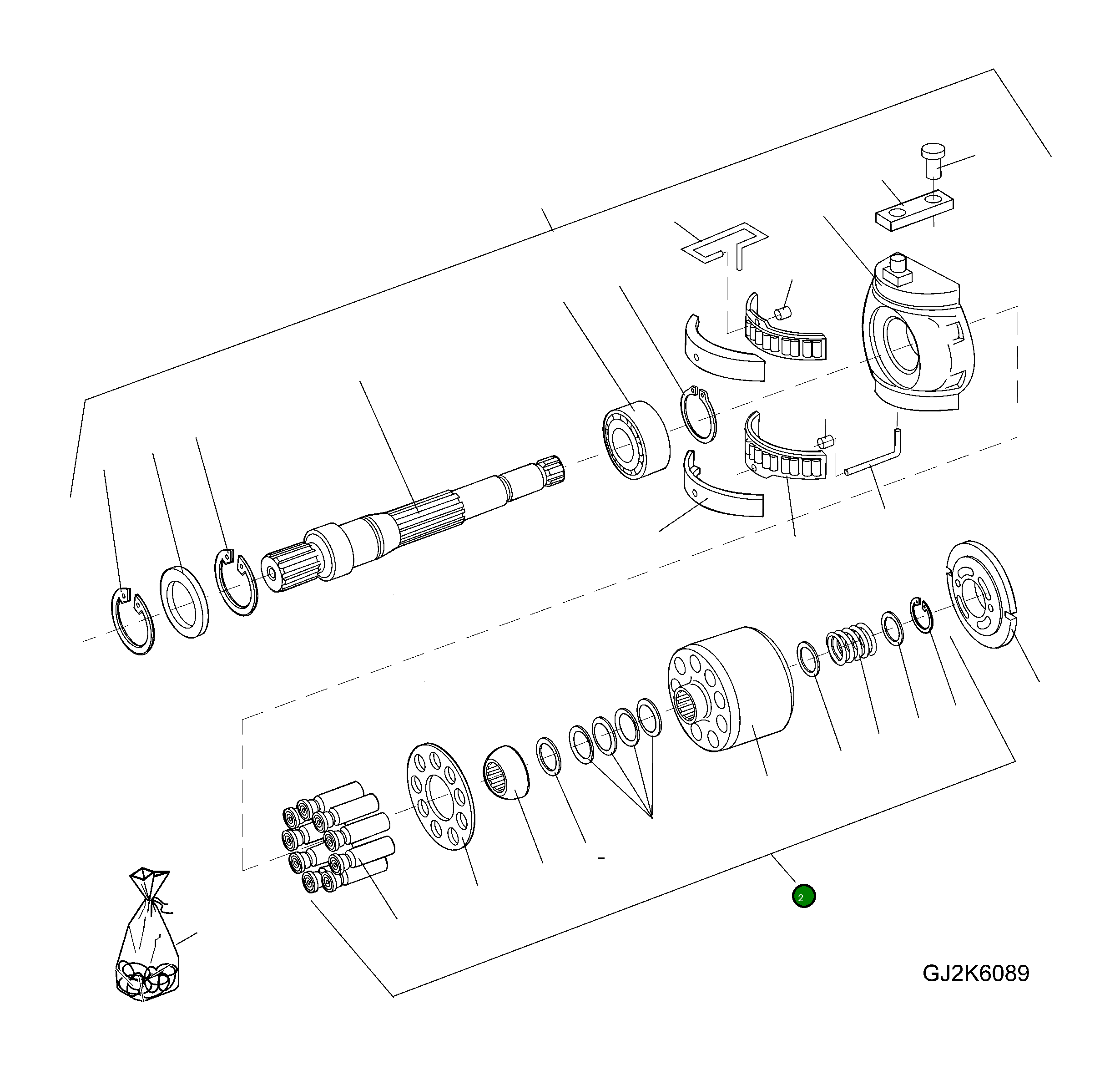 Цилиндр 42U-17-H0S99 Komatsu