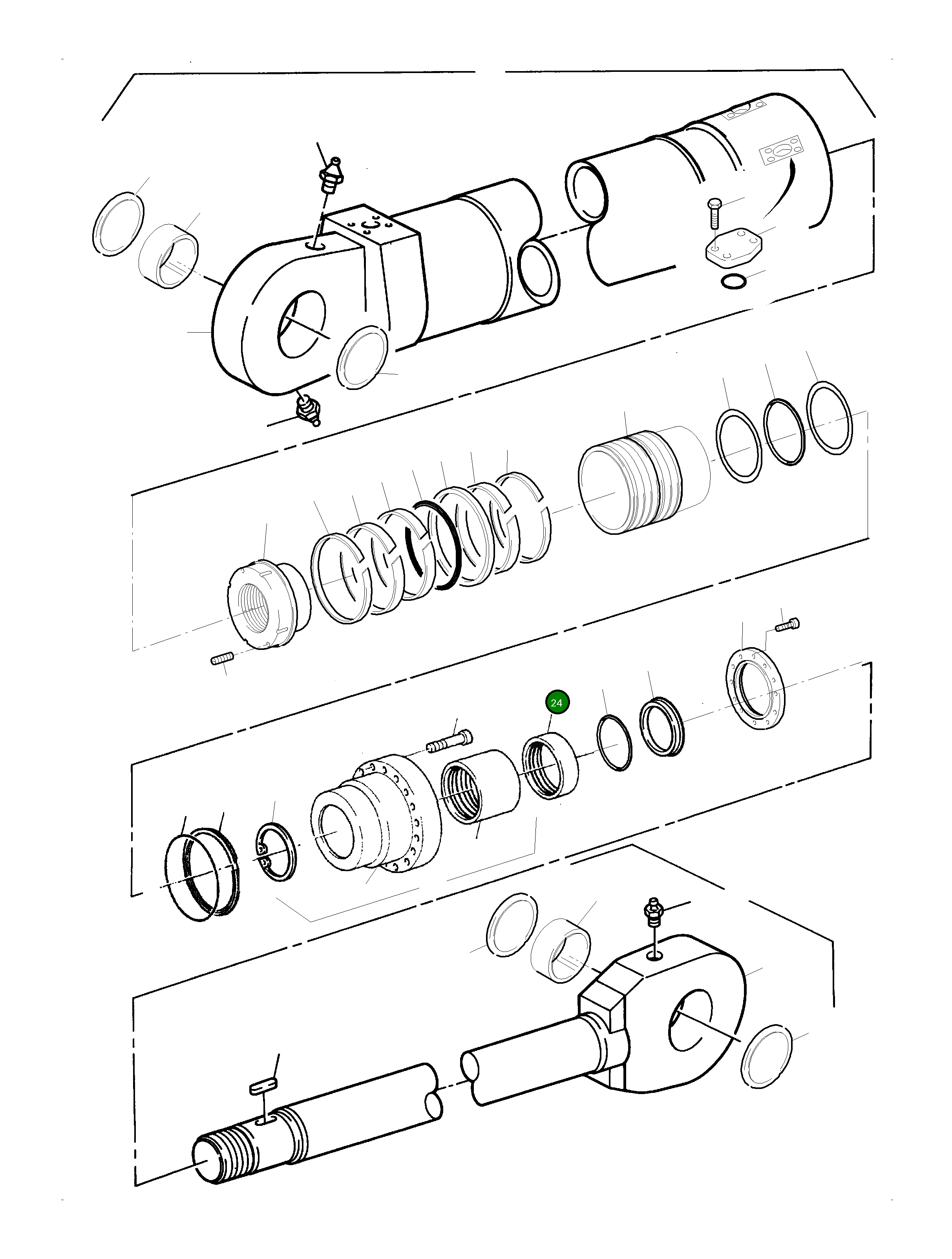 Уплотнение штока 907 360 40 Komatsu