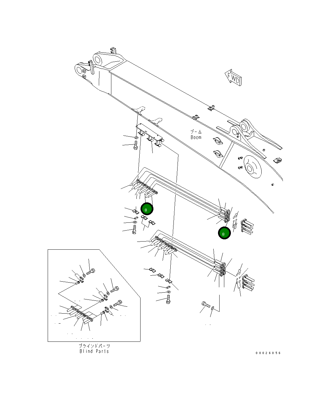Трубка 208-62-65782 Komatsu