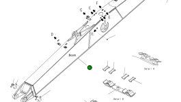 Стрела 206-966-KB61 Komatsu