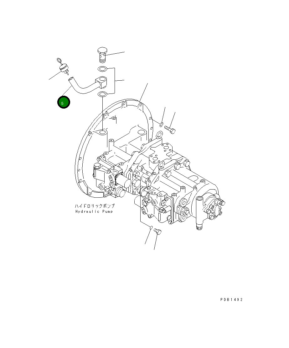 Трубка 208-01-61190SG Komatsu