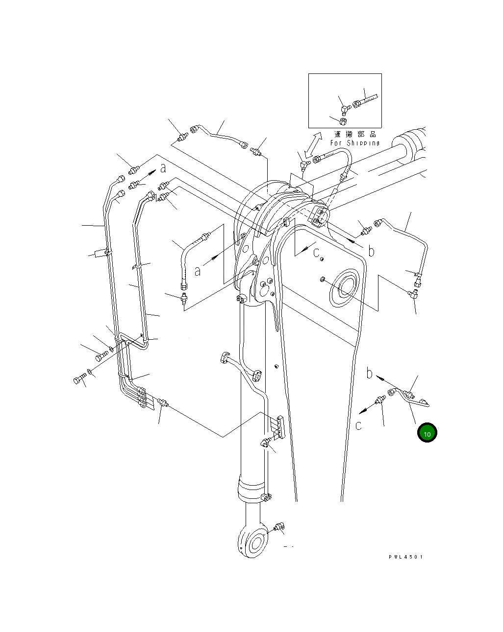 Трубка 209-70-75910 Komatsu