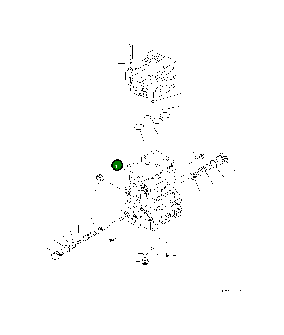 Управляющий клапан 723-64-22100 Komatsu