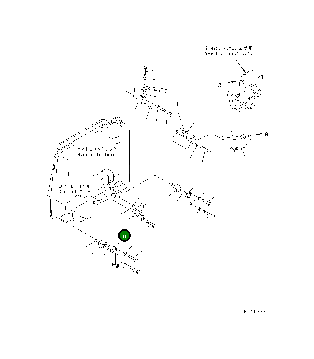 Трубка 17M-61-24120 Komatsu