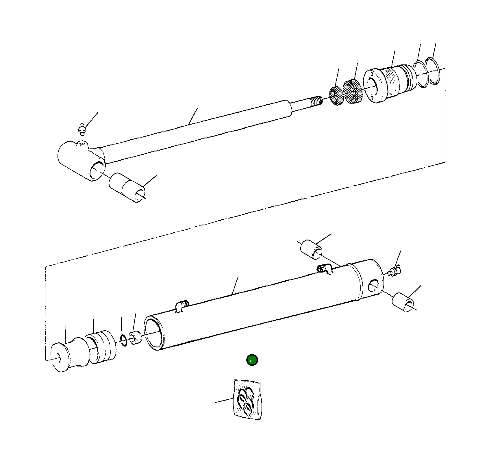 Цилиндр UE2700473 Komatsu