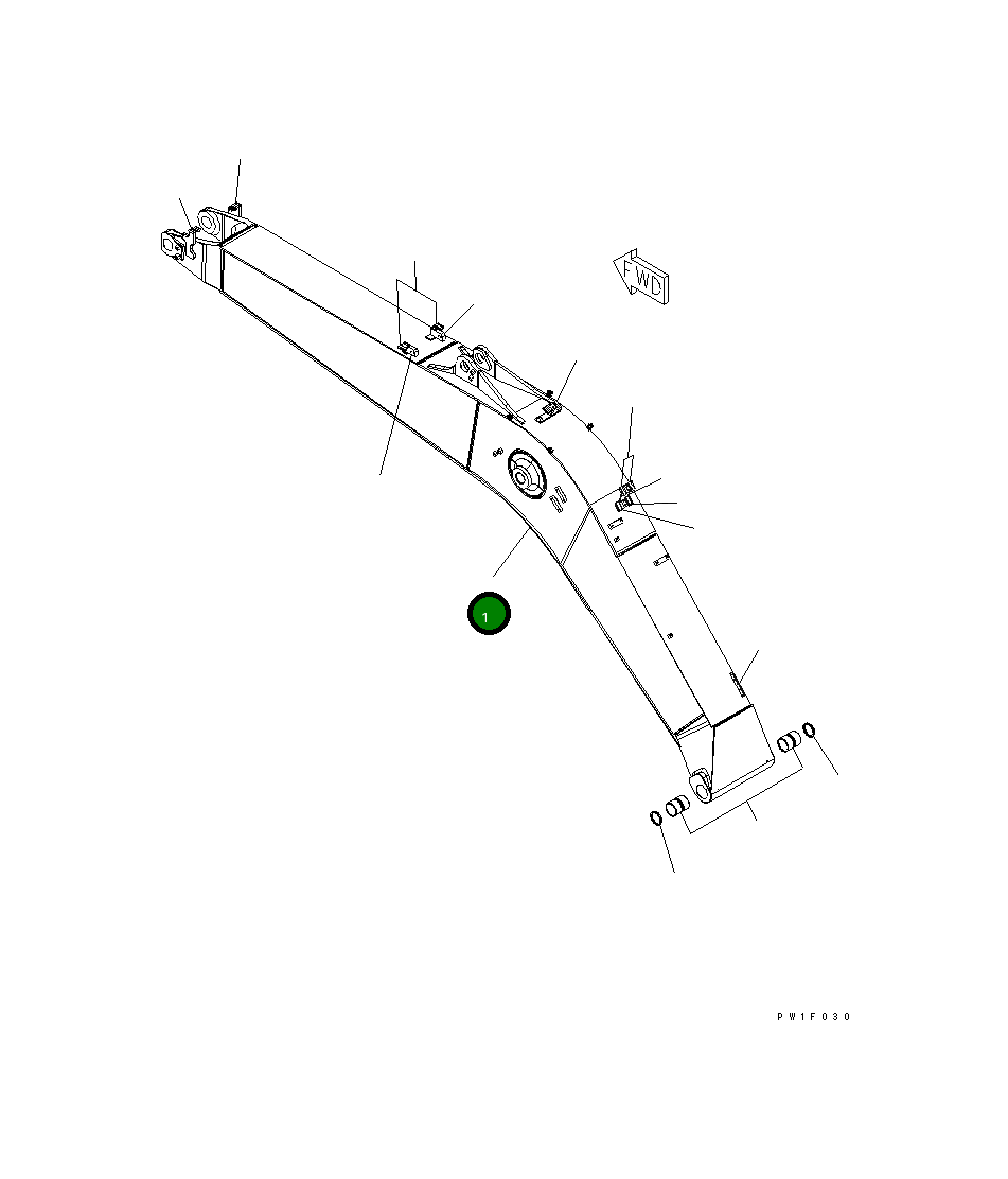 Стрела 22U-70-21132NK Komatsu