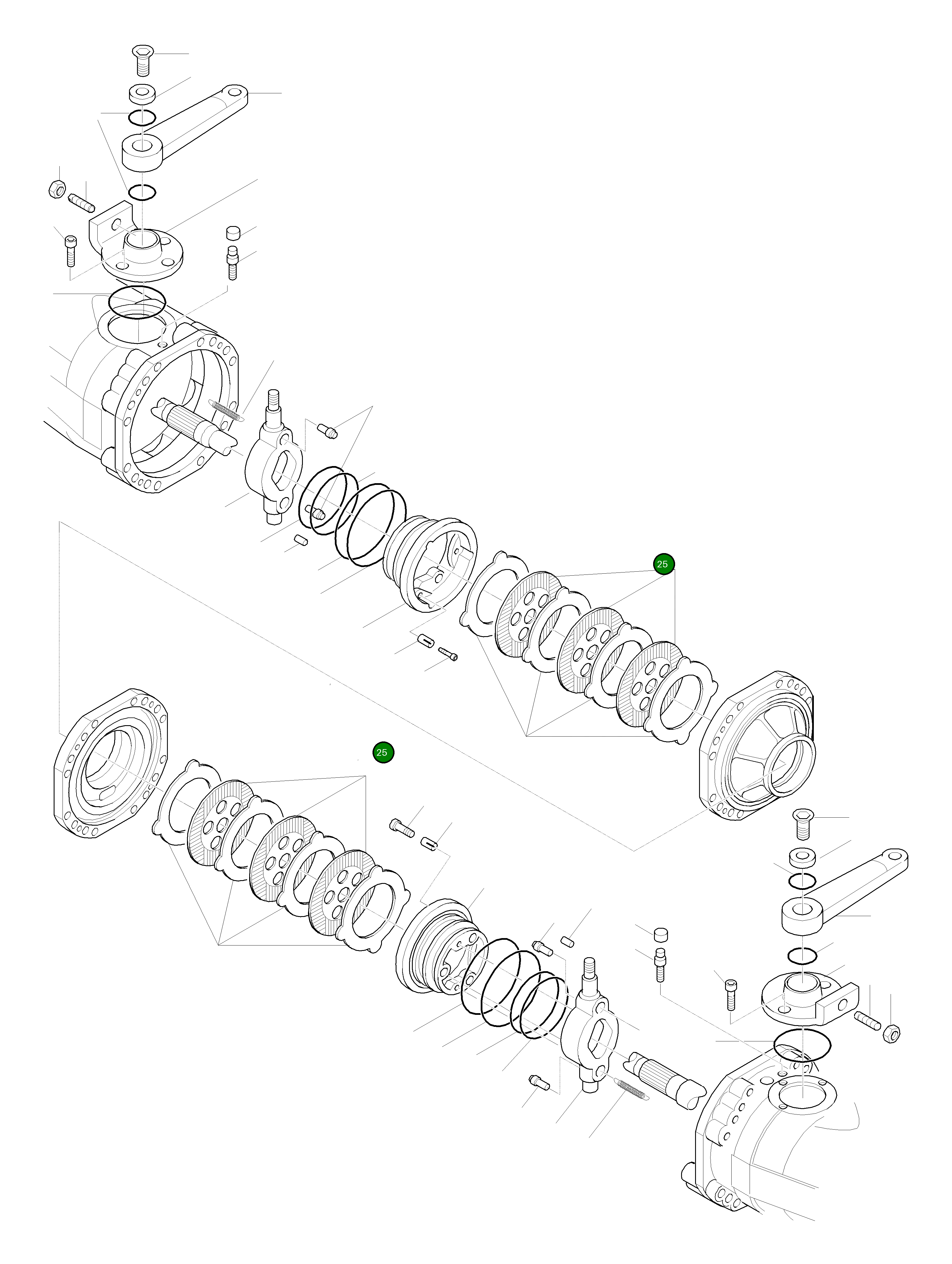Тормозной диск 42W-23-H0P34 Komatsu
