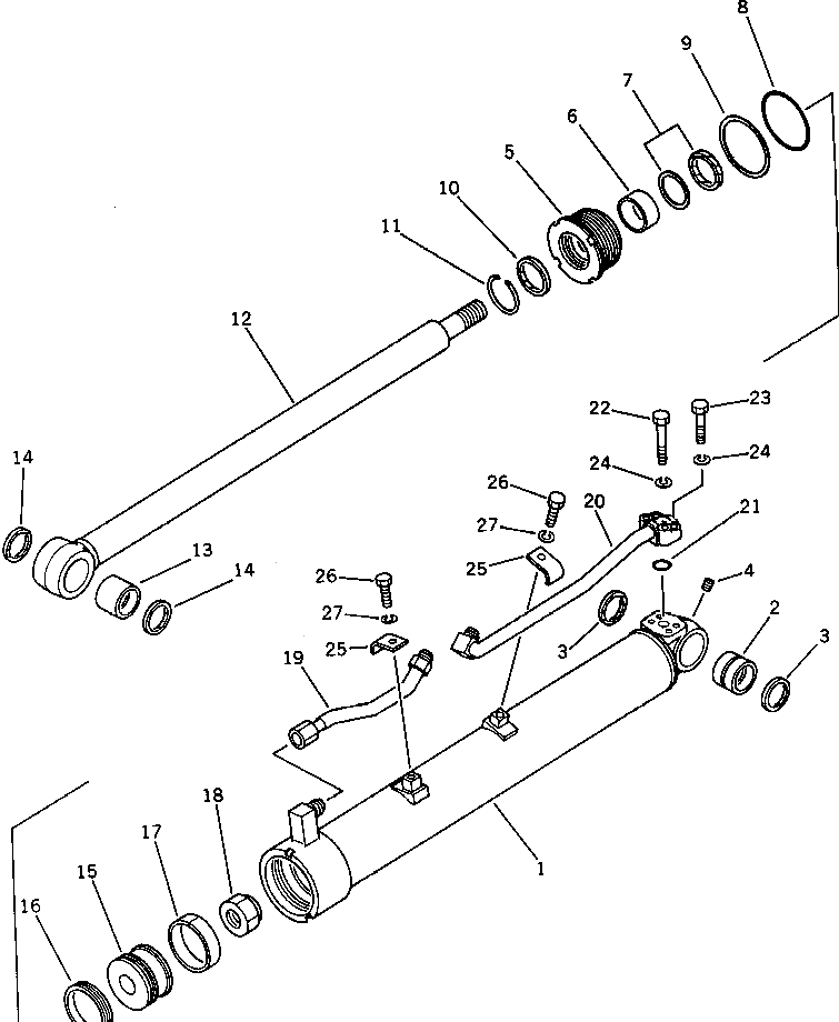 Цилиндр 201-63-12341 Komatsu