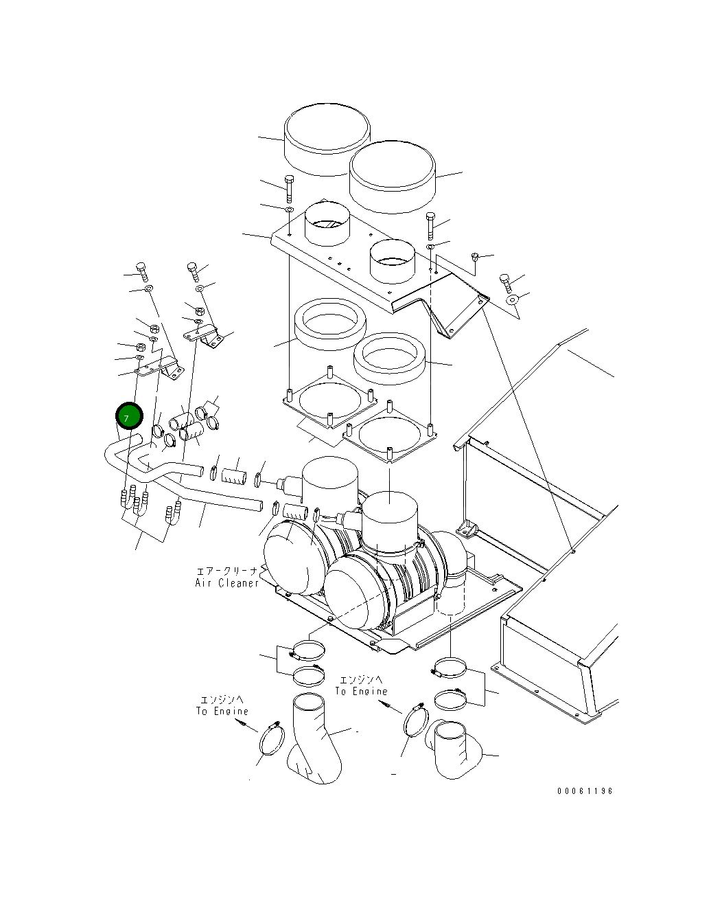 Трубка 21T-01-31251 Komatsu