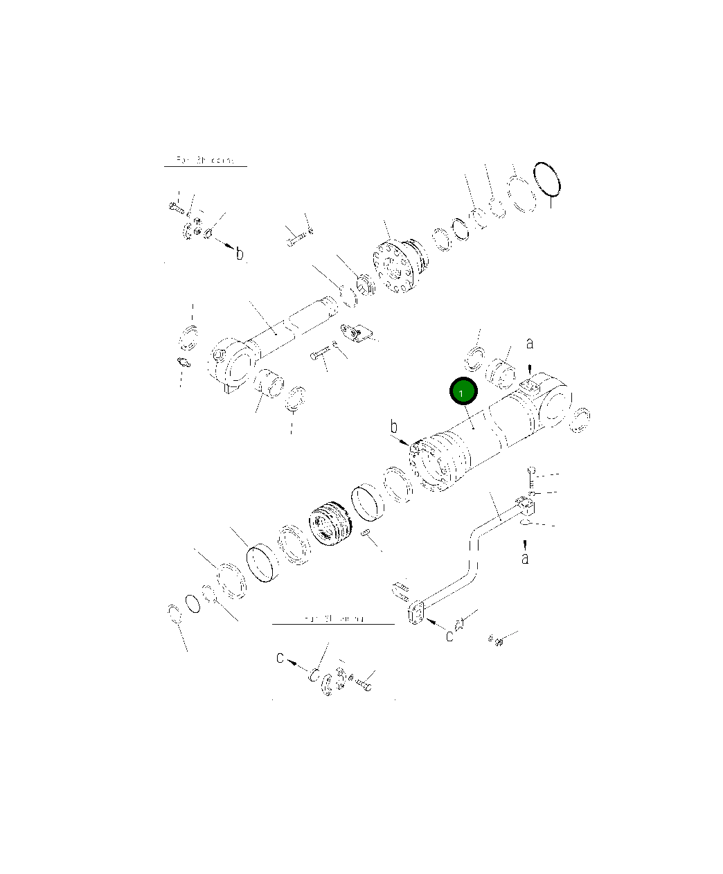 Цилиндр 721-13-18360 Komatsu