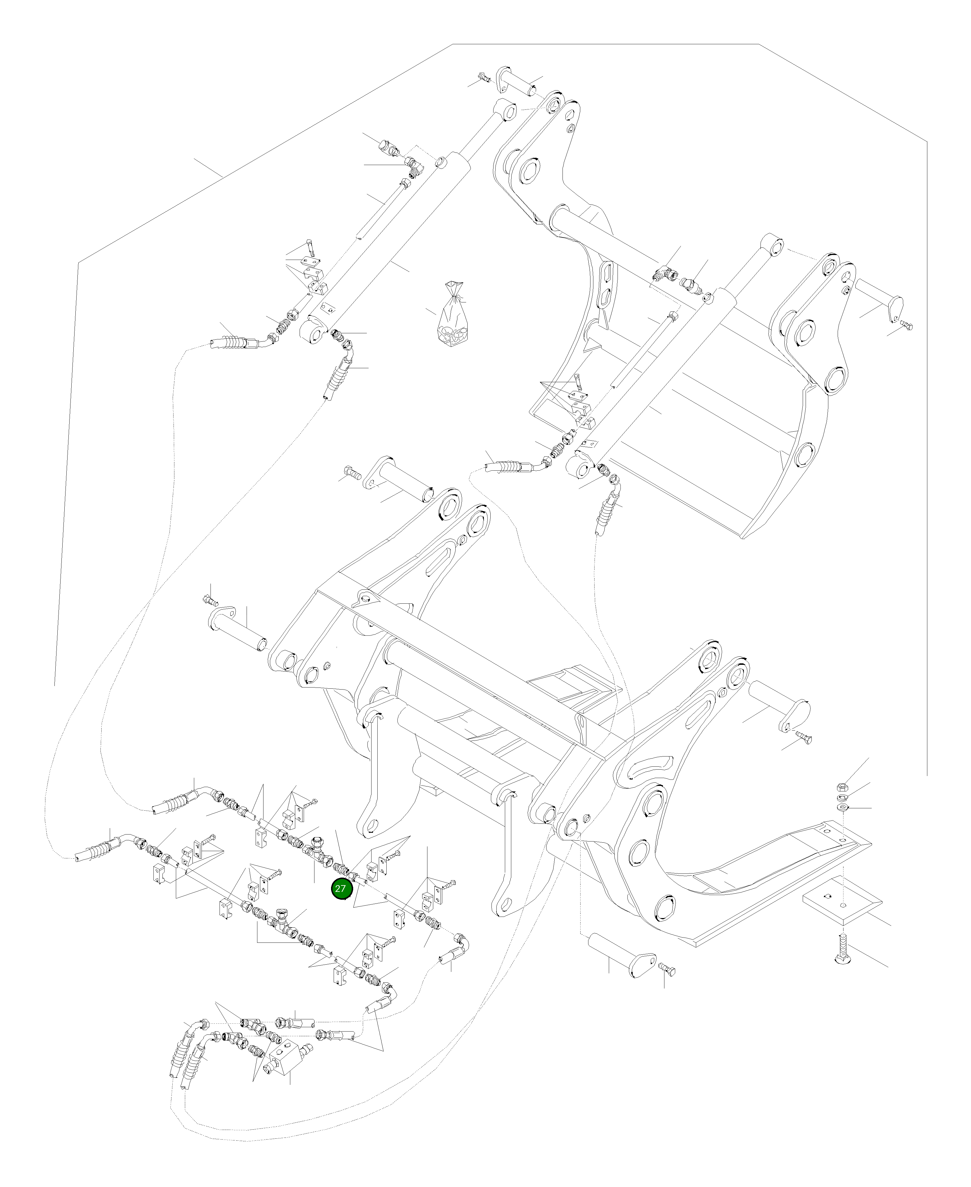 Труба 42Y-71-H0R51 Komatsu