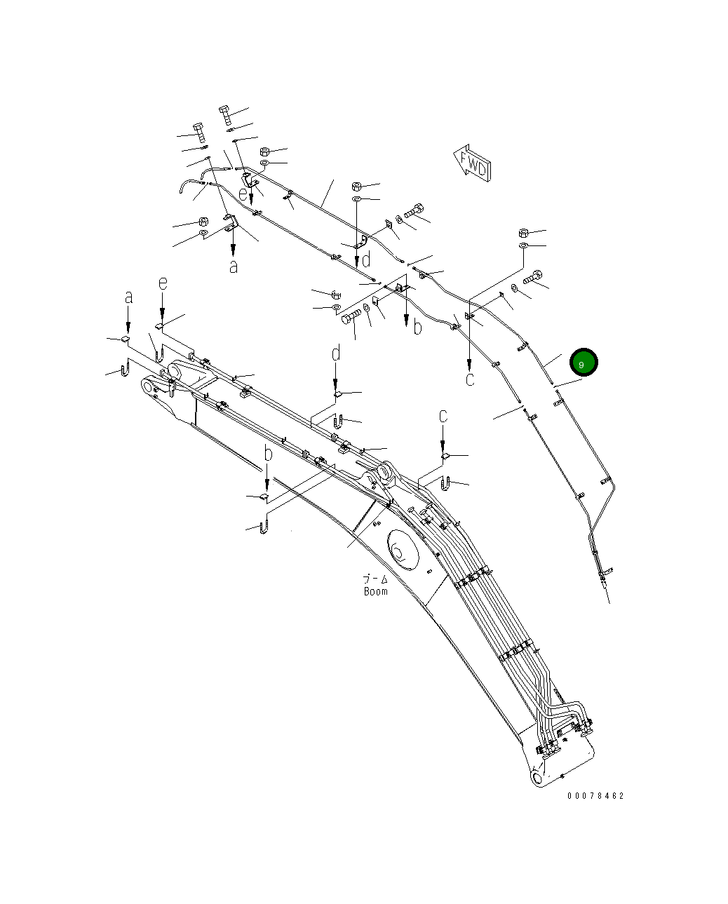 Трубка 207-62-75550 Komatsu
