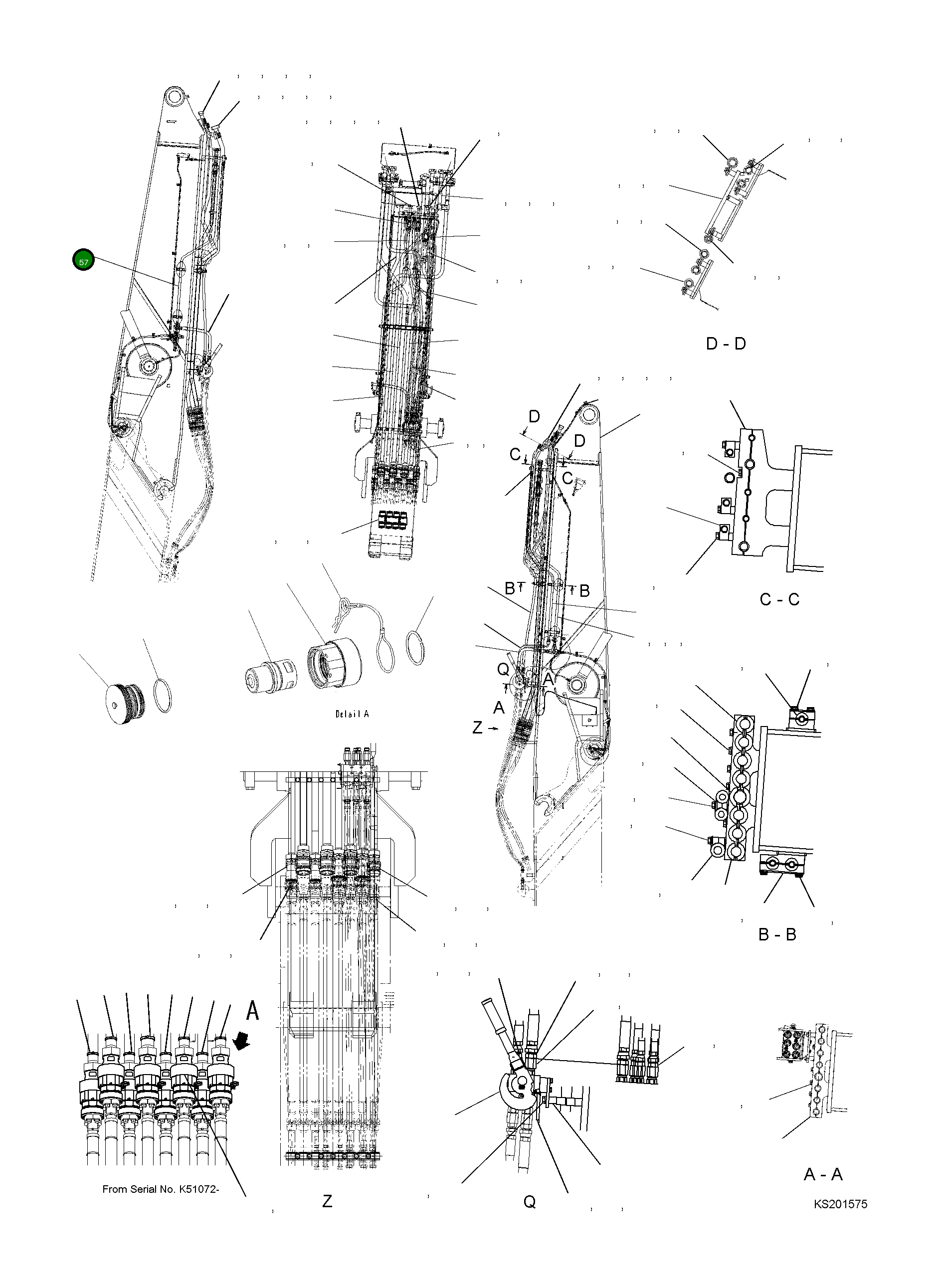 Трубка 207-62-KG260 Komatsu