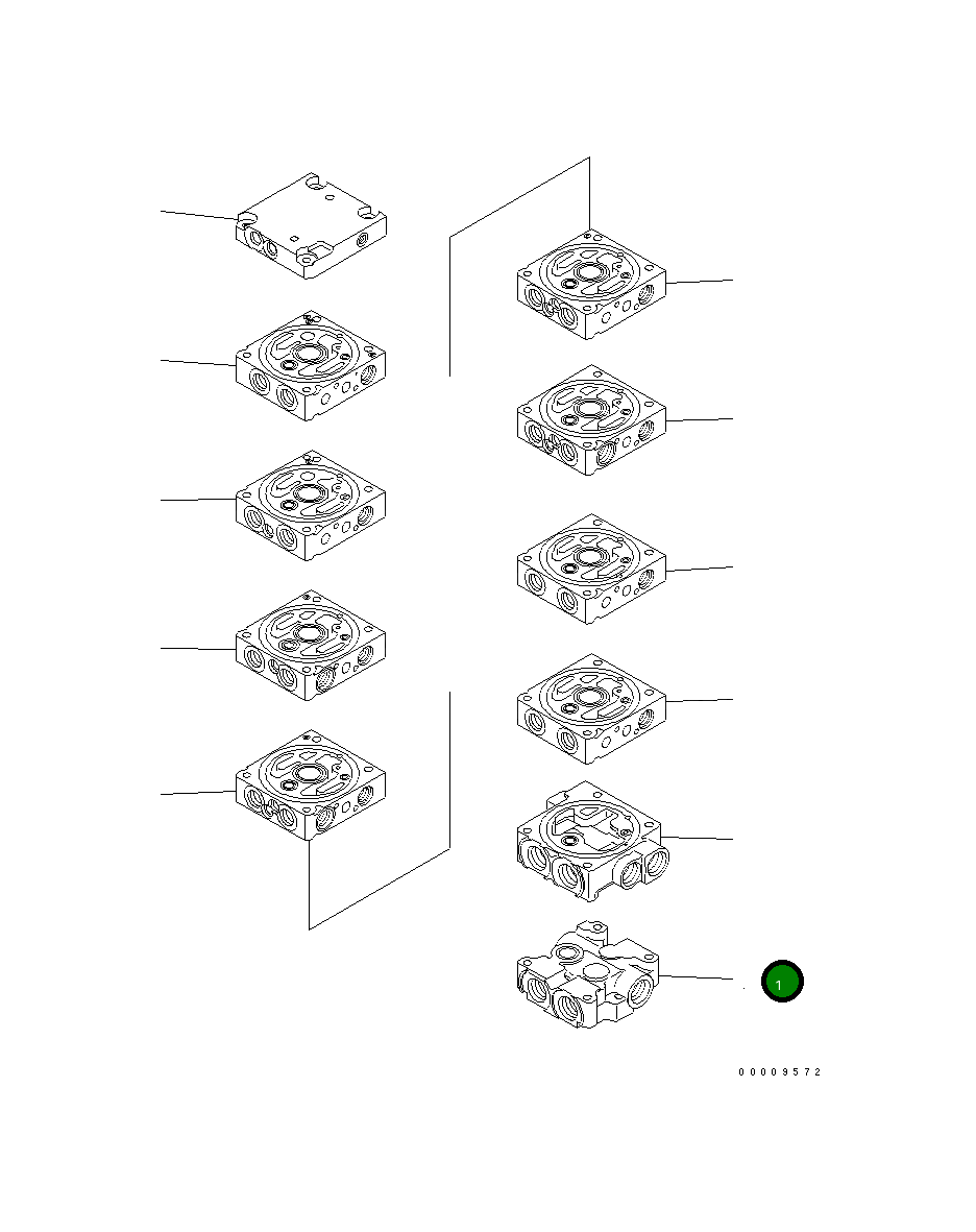 Управляющий клапан 723-18-15800 Komatsu