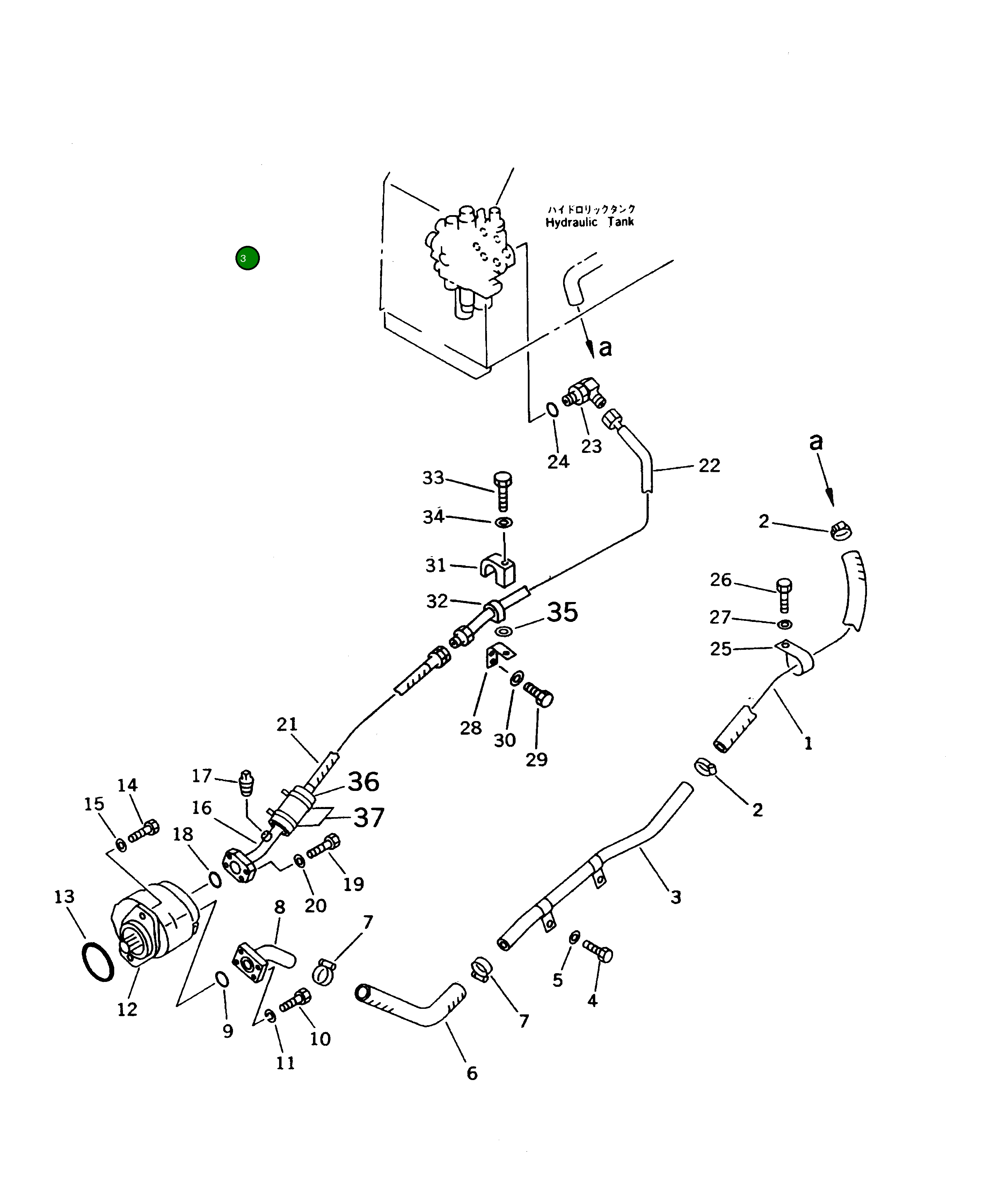 Трубка 113-62-41110 Komatsu