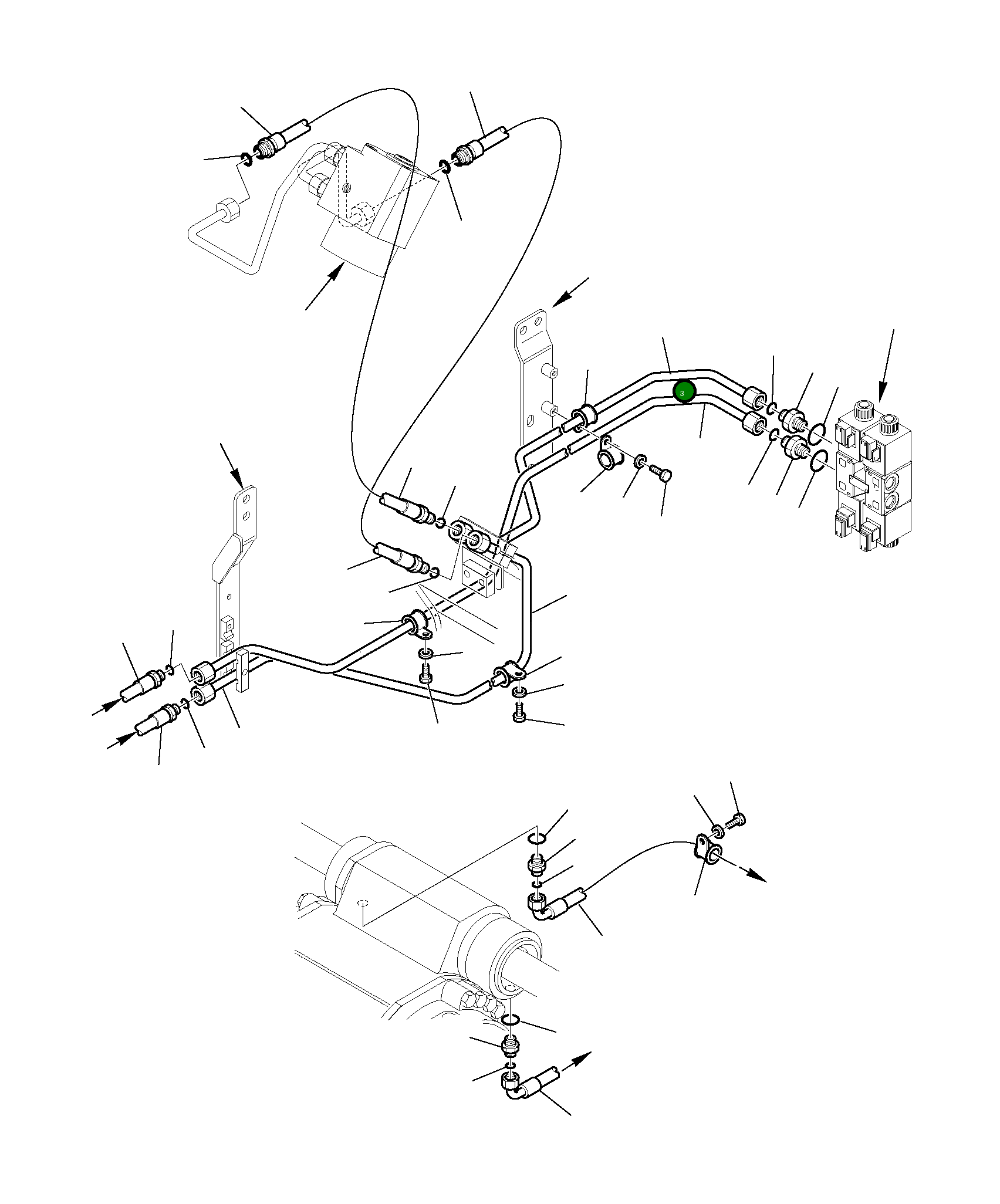 Труба 395-62-16170 Komatsu