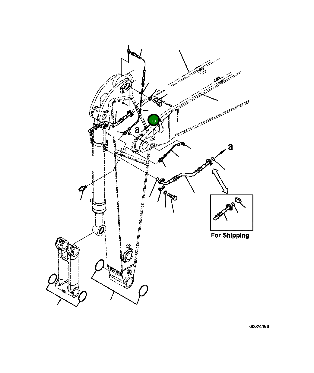 Трубка 208-70-42160 Komatsu