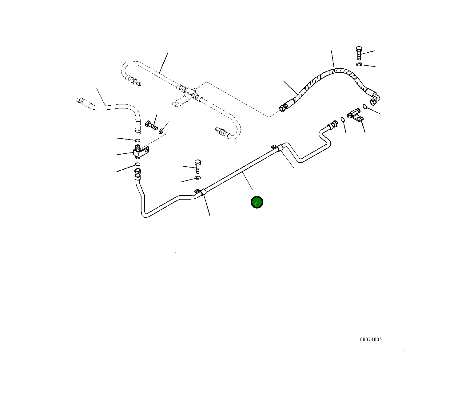 Трубка 419-43-37172 Komatsu