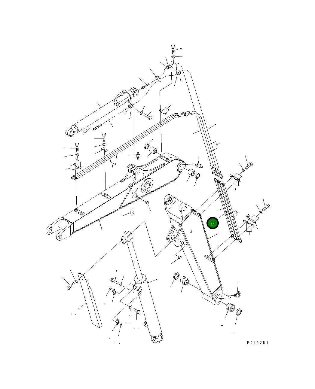 Трубка 20T-62-82390 Komatsu