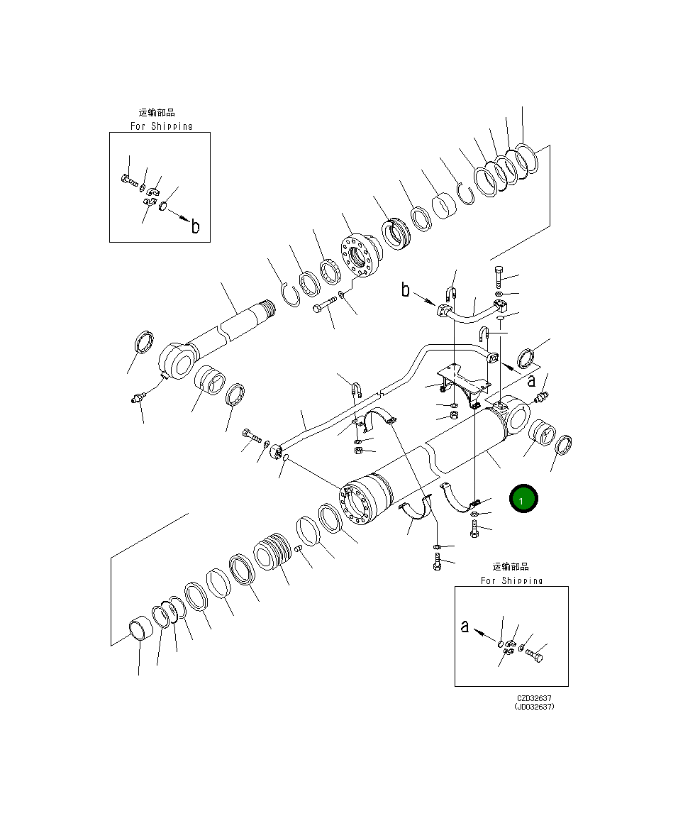 Цилиндр 707-13-18960 Komatsu