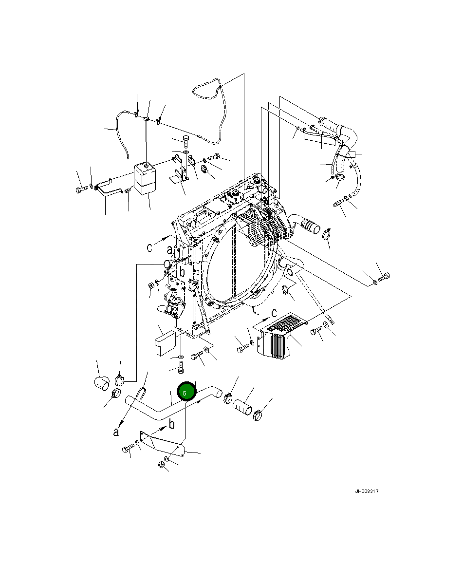 Трубка 207-01-D1120 Komatsu