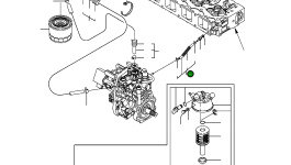 Труба YM129263-49750 Komatsu