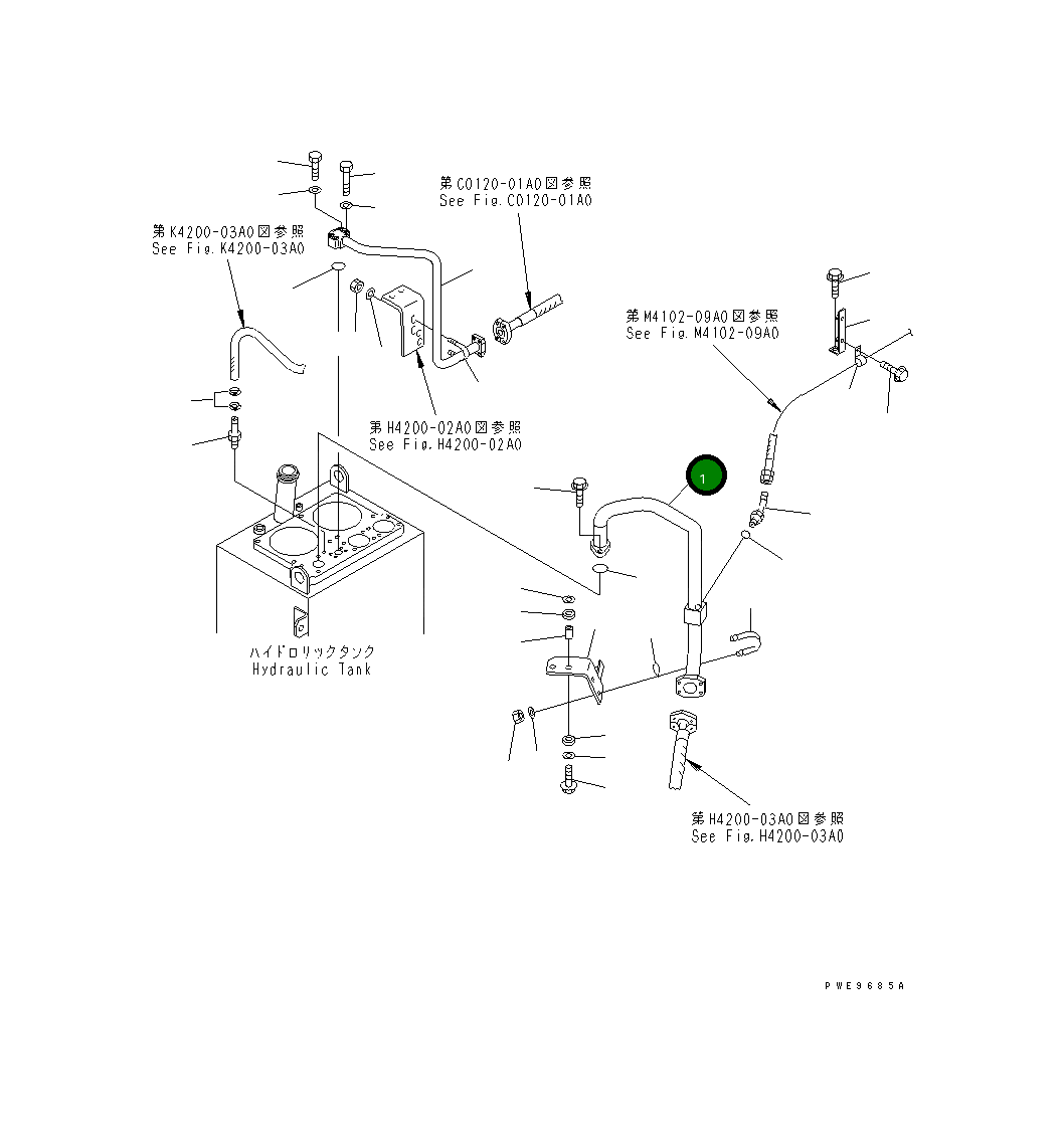 Трубка 424-62-23682 Komatsu