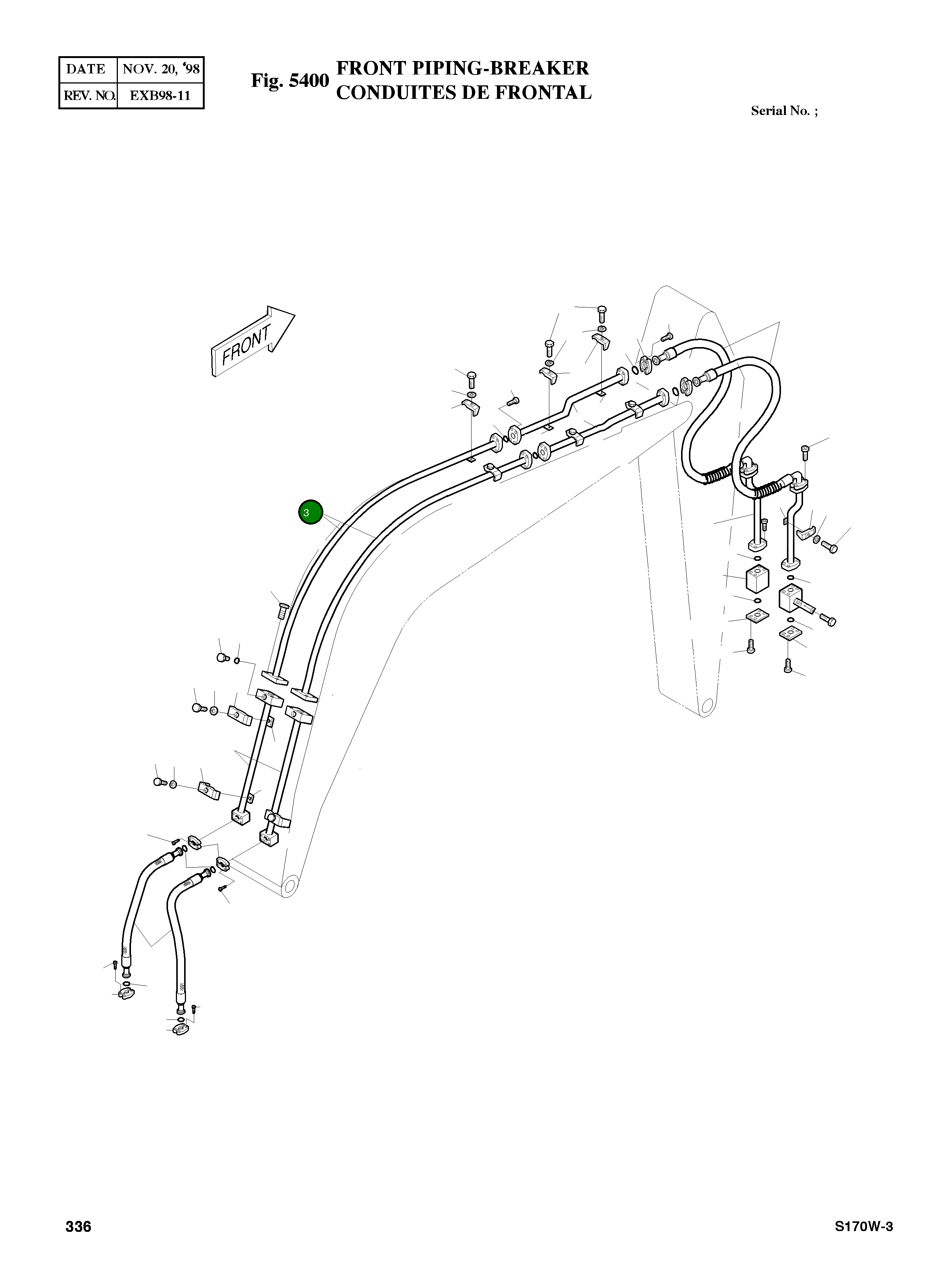 Труба 2140-1009 Komatsu