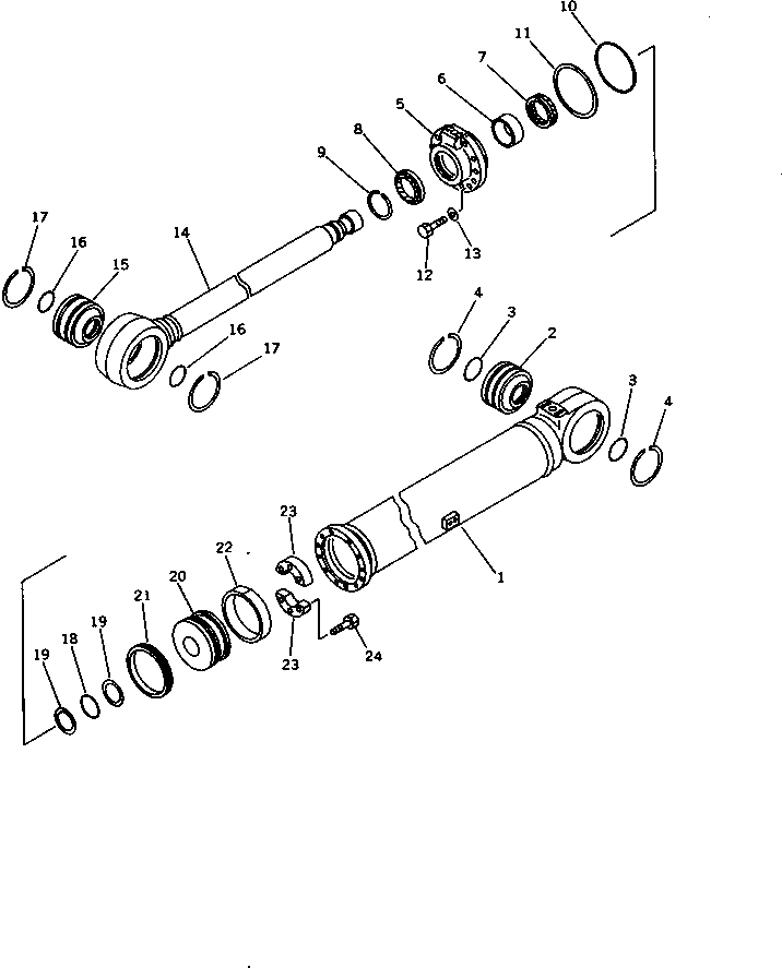 Цилиндр 707-13-16280 Komatsu