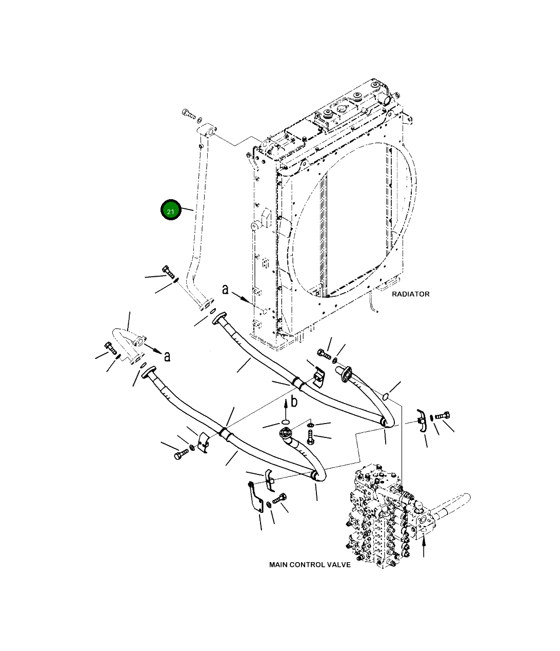 Трубка 208-03-41311 Komatsu
