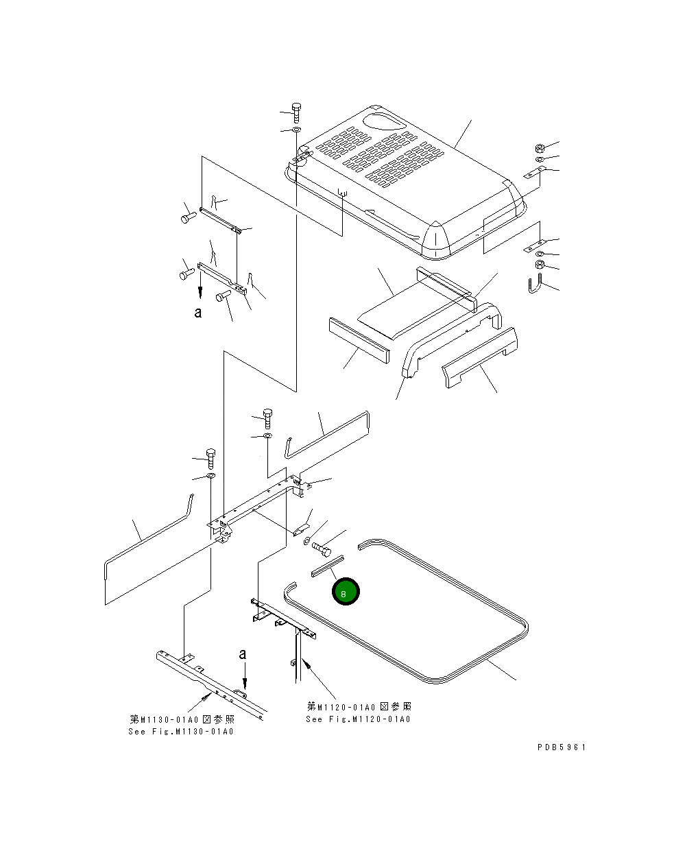 Уплотнение 20Y-54-K7380 Komatsu