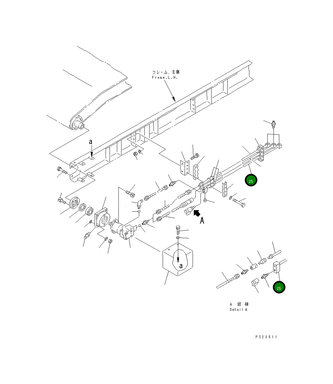 Трубка KWKKS-75-12310 Komatsu