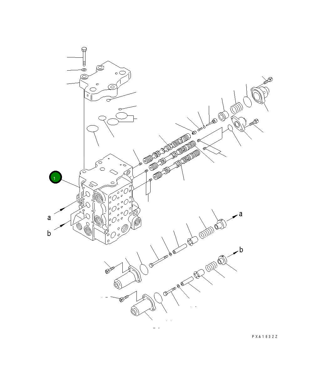 Управляющий клапан 723-63-21102 Komatsu