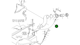 Трубка 21W-04-38180 Komatsu