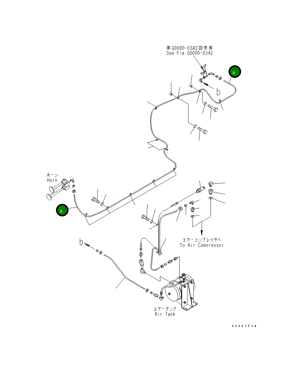 Трубка 07822-00651 Komatsu