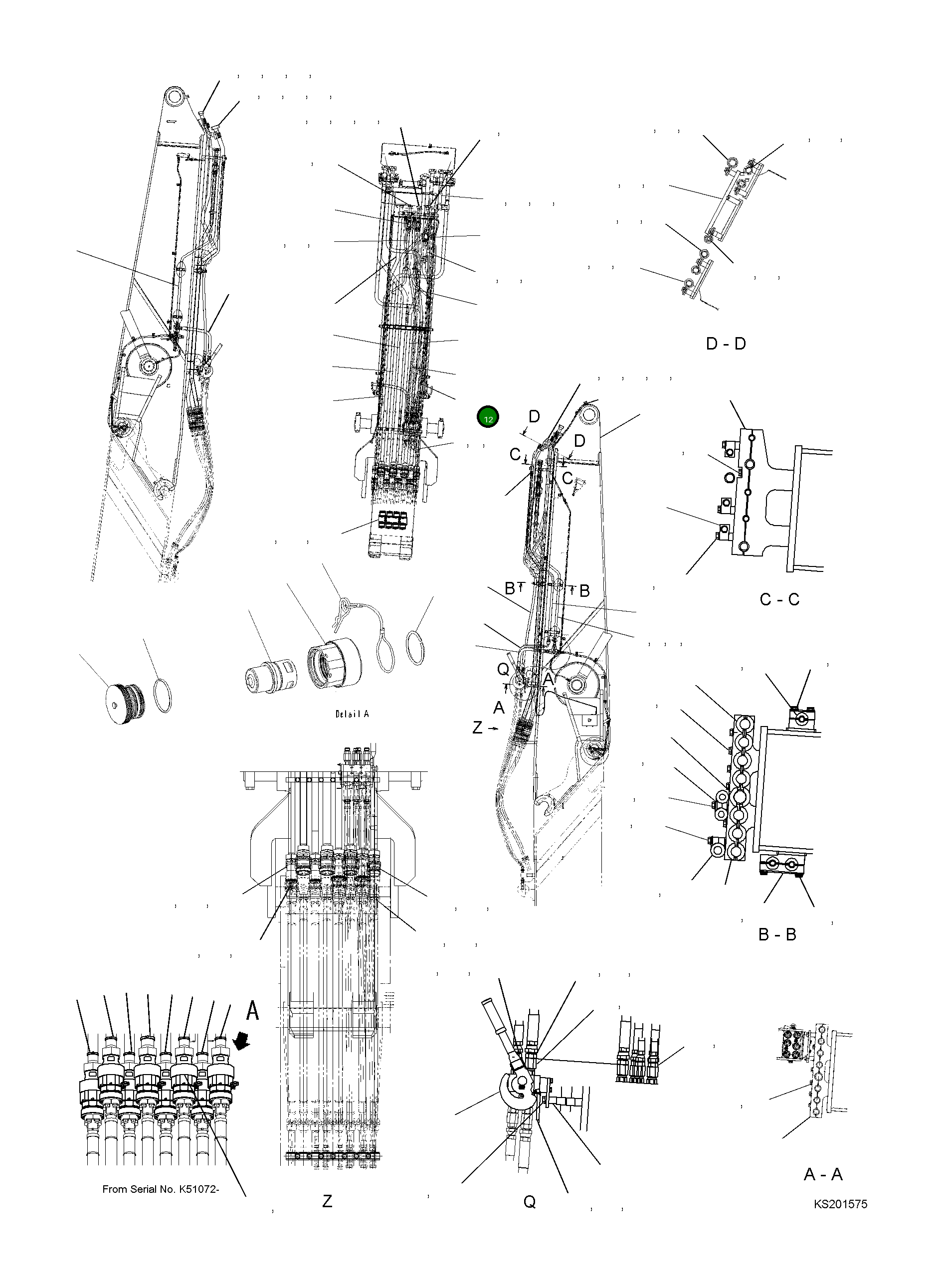 Трубка 207-62-KG170 Komatsu