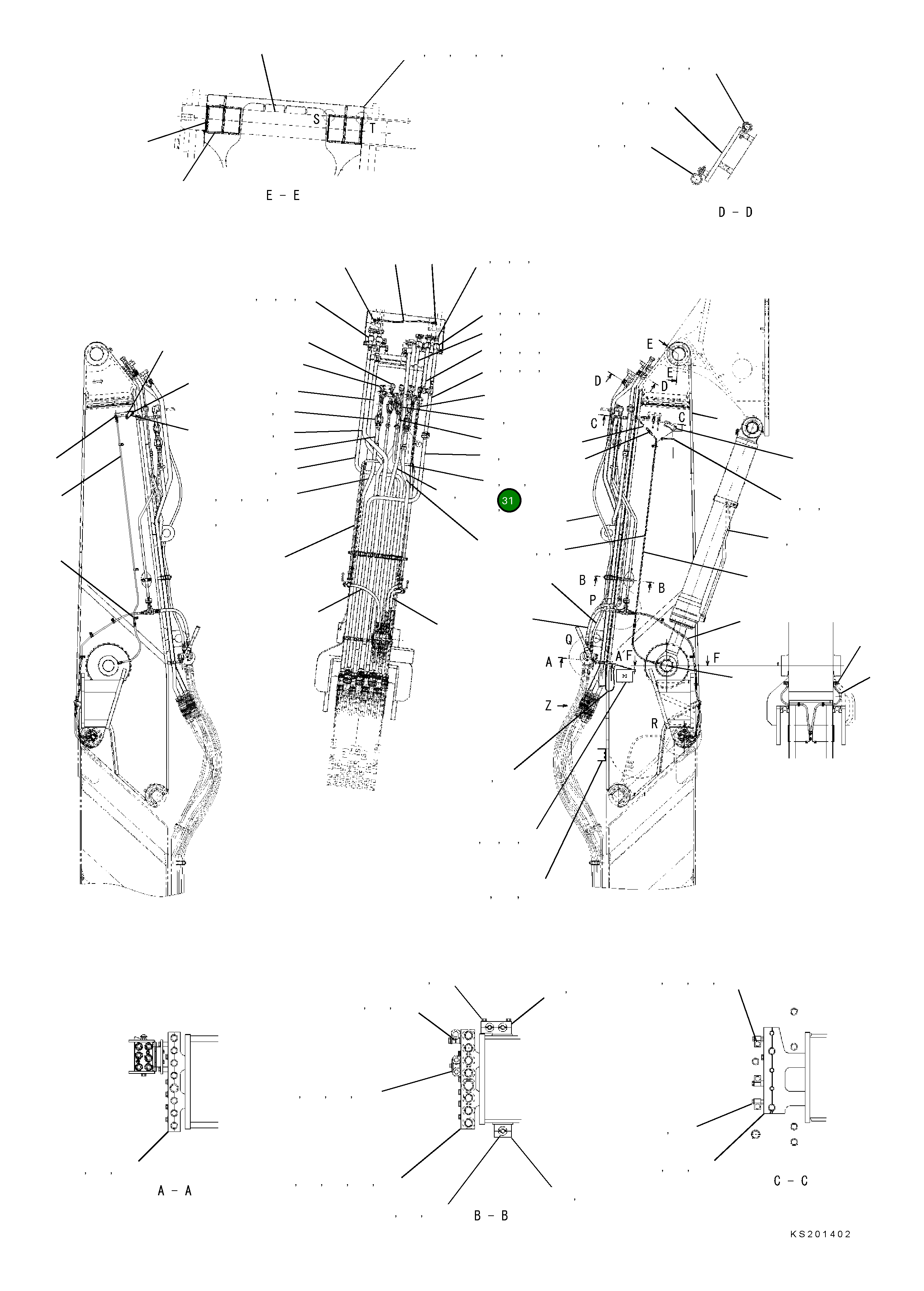 Трубка 208-62-KB911 Komatsu