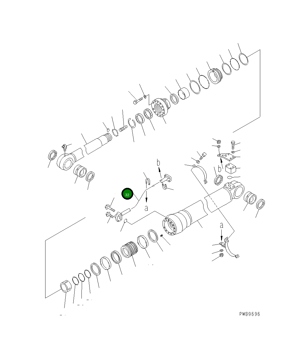Трубка 206-63-K1580 Komatsu