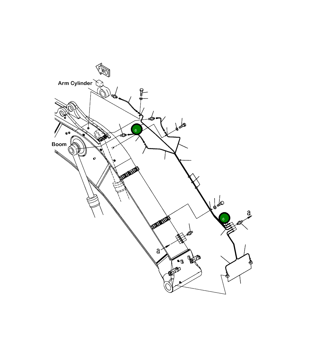 Трубка 208-70-41330 Komatsu