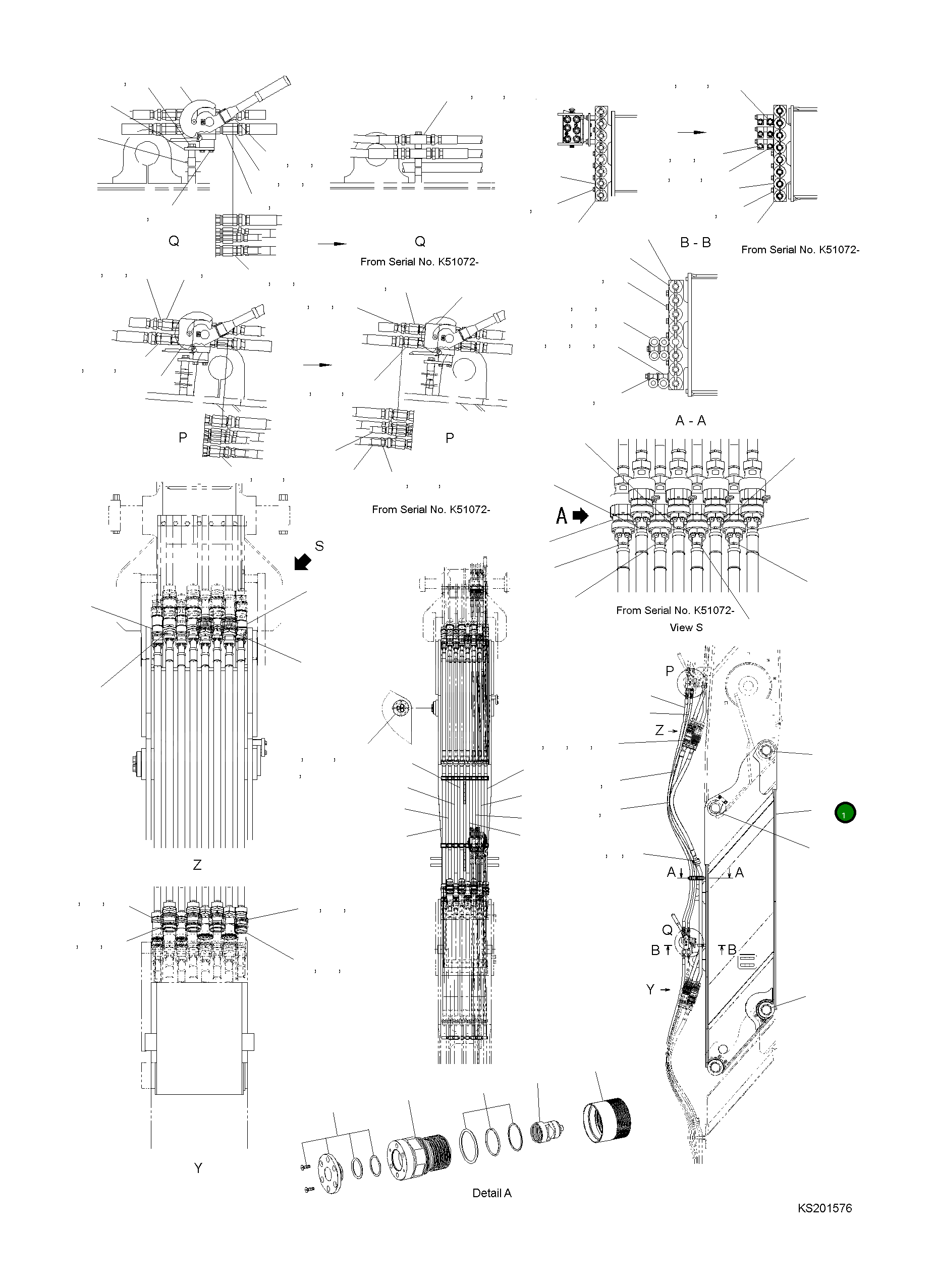 Стрела 207-70-KG141 Komatsu