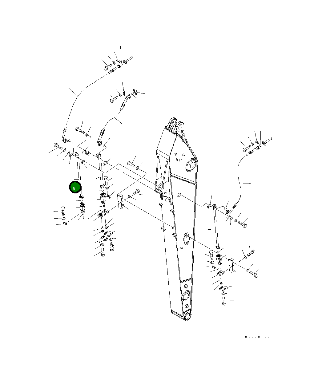 Трубка 20K-943-3280 Komatsu