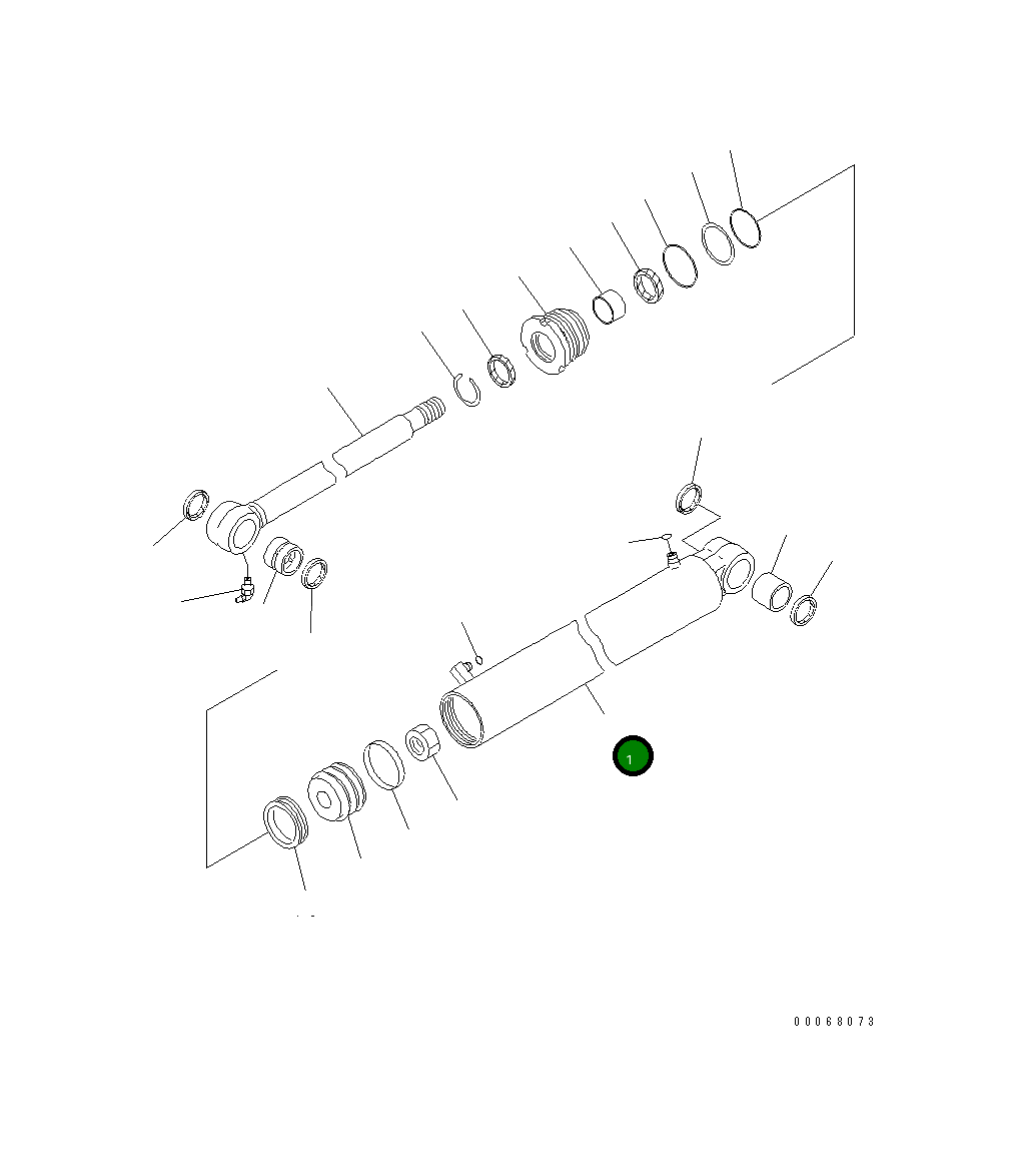 Цилиндр 707-11-80J10 Komatsu