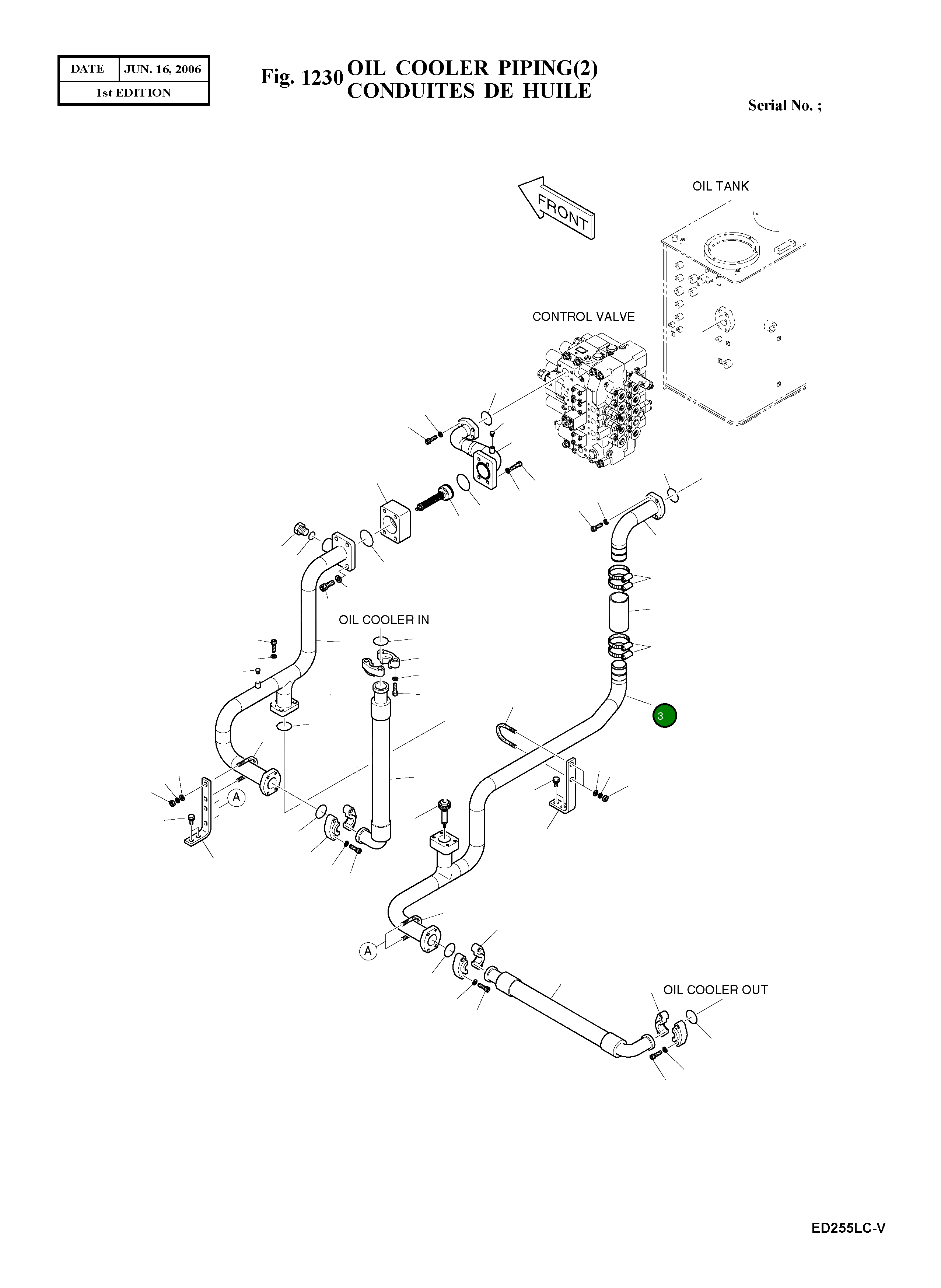 Труба 140-01165B Komatsu