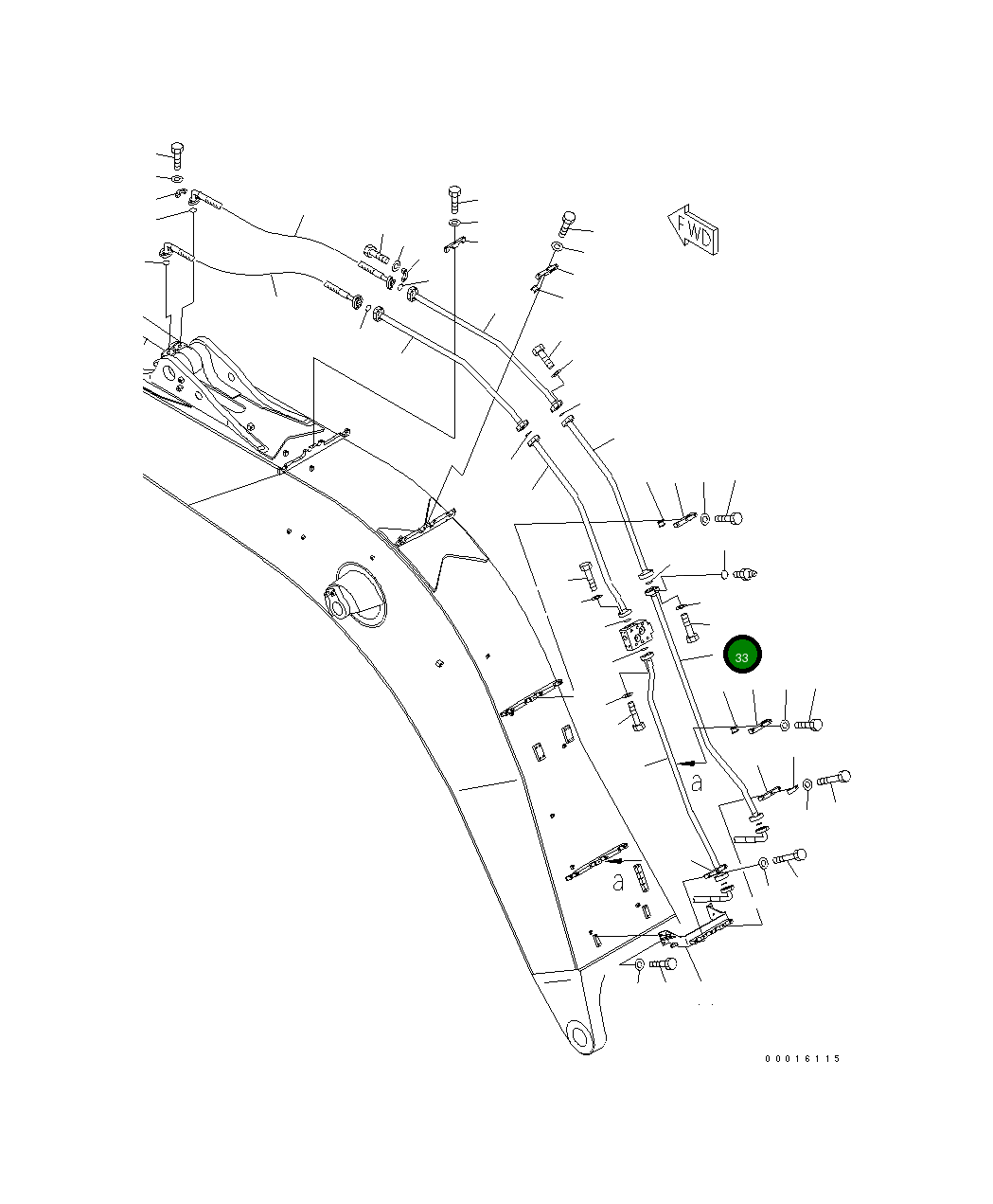 Трубка 209-64-12420 Komatsu