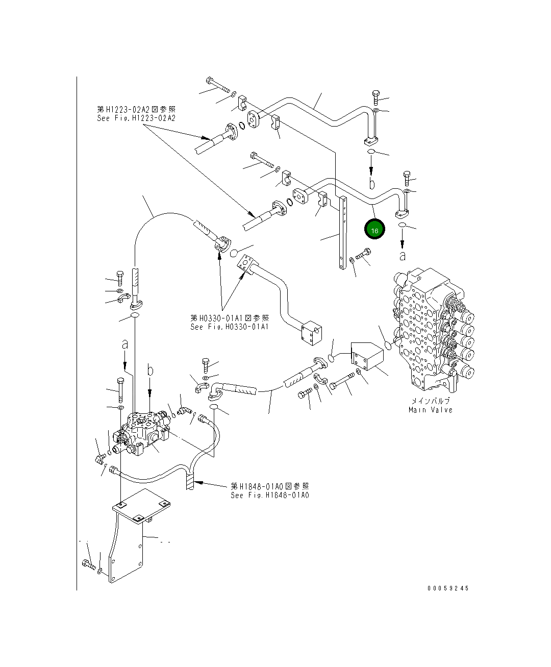 Трубка 209-62-43470 Komatsu