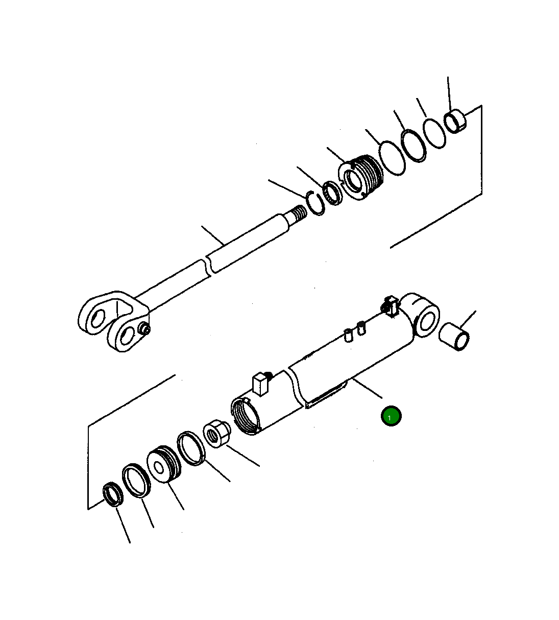 Цилиндр 721-11-11670 Komatsu